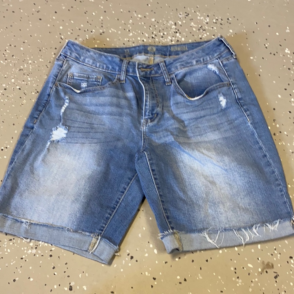 Denim Bermuda Shorts